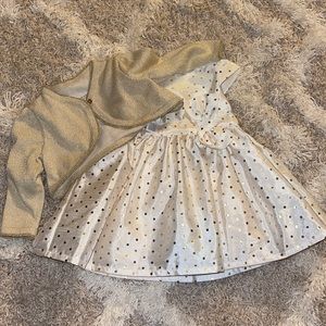 Holiday 2 piece dress and cardigan set